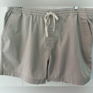 Re-Imagined by J. Crew Khaki Drawstring Shorts Tie waist Size XL Chino Short